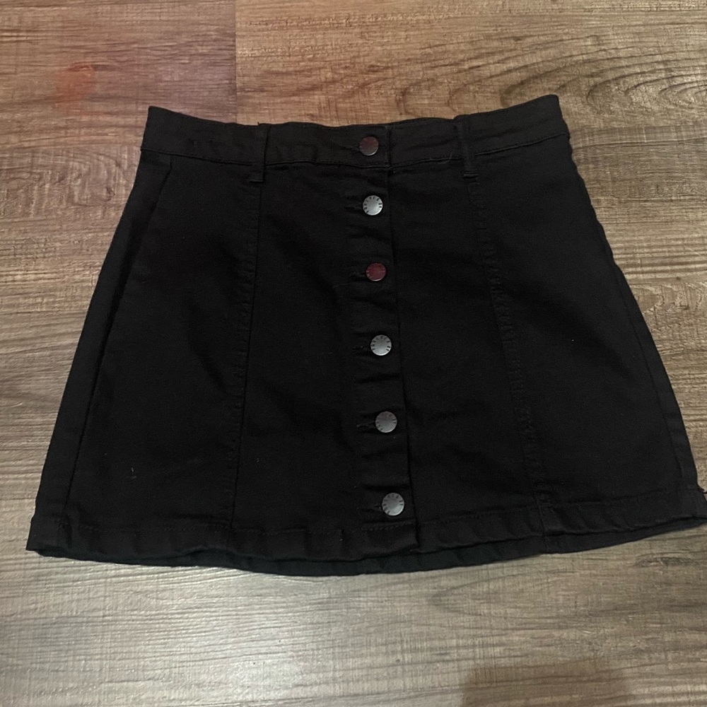 Black Denim Forever 21 Ladies Skirt for Teens